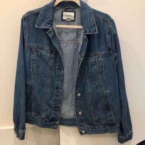 Oversized jean jacket